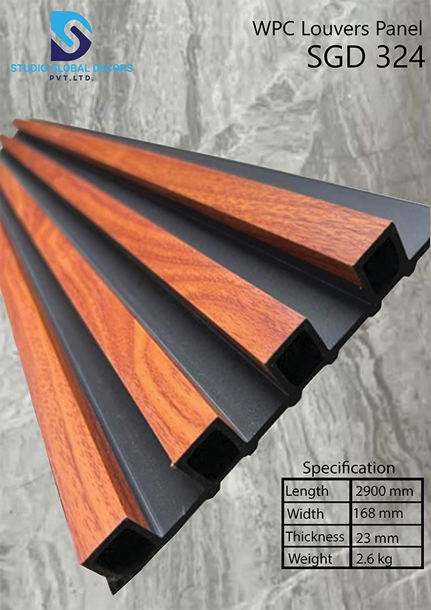 Wpc Decorative Wall Panel Black Background - Color: More Than 50 Designs Available