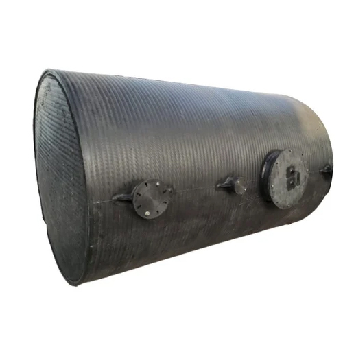 Horizontal Hdpe Chemical Storage Tank - 10000l Capacity | Industrial Use, Gray Color, New Condition, Ideal For Chemical Storage