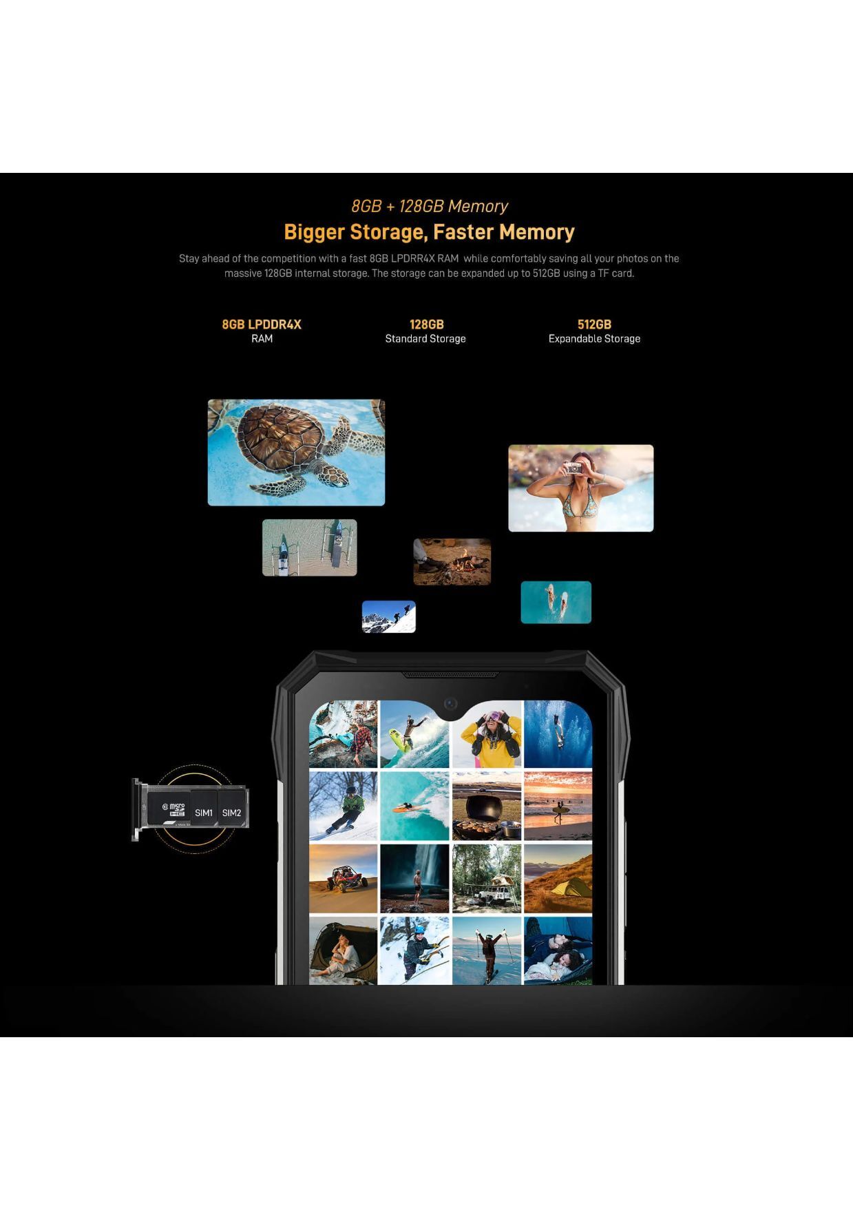 Doogee S89 Android Mobile Body Material: Plastic