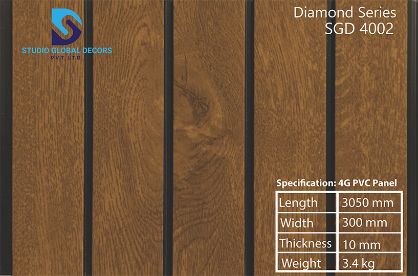 Pvc 4 Groove Fluted Panel For Office - Color: More Than 50 Designs Available