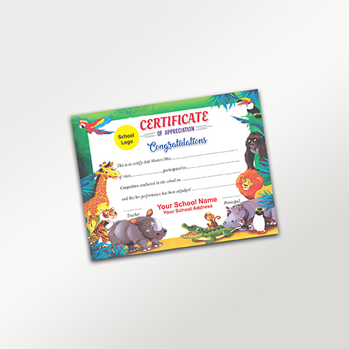 Certificate Of Appreciation - Feature: Eco Friendly