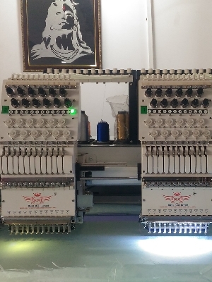 Double head RRR model Automatic  Embroidery Machine