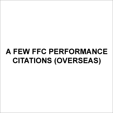 कुछ FFC प्रदर्शन संदर्भ (विदेशी)