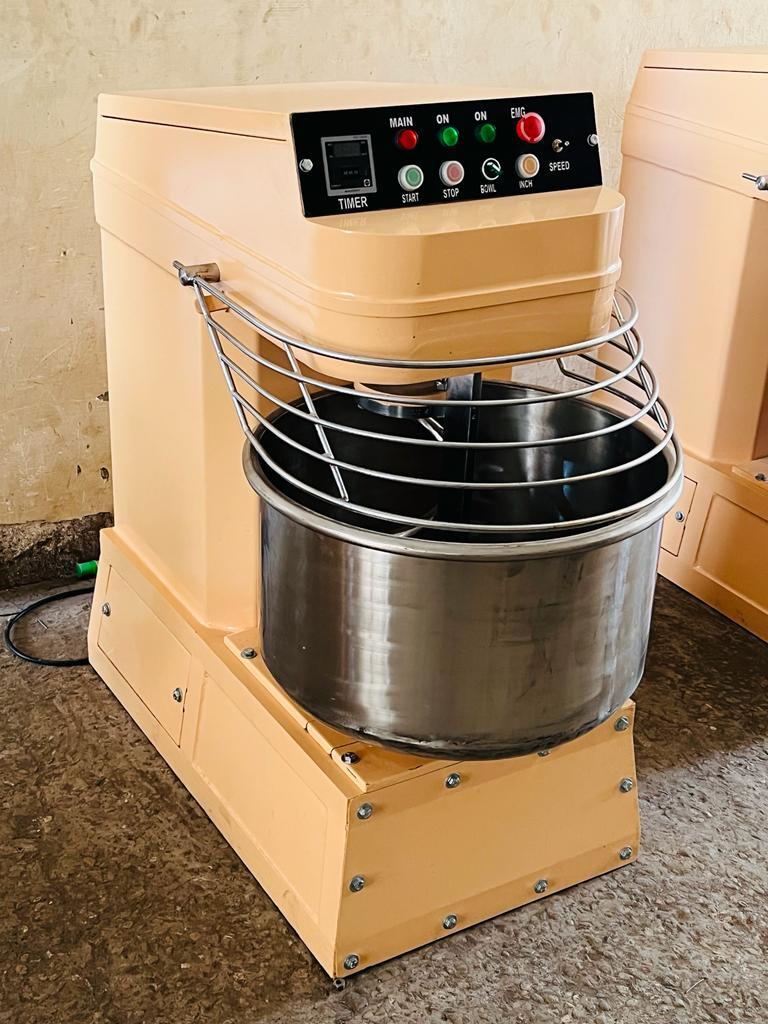 Bread Mixer - Stainless Steel Bowl, 36x20x42 Cm | Electric, Dual Motor, Variable Speed, Heavy Duty Design, One Year Warranty, White And Orange