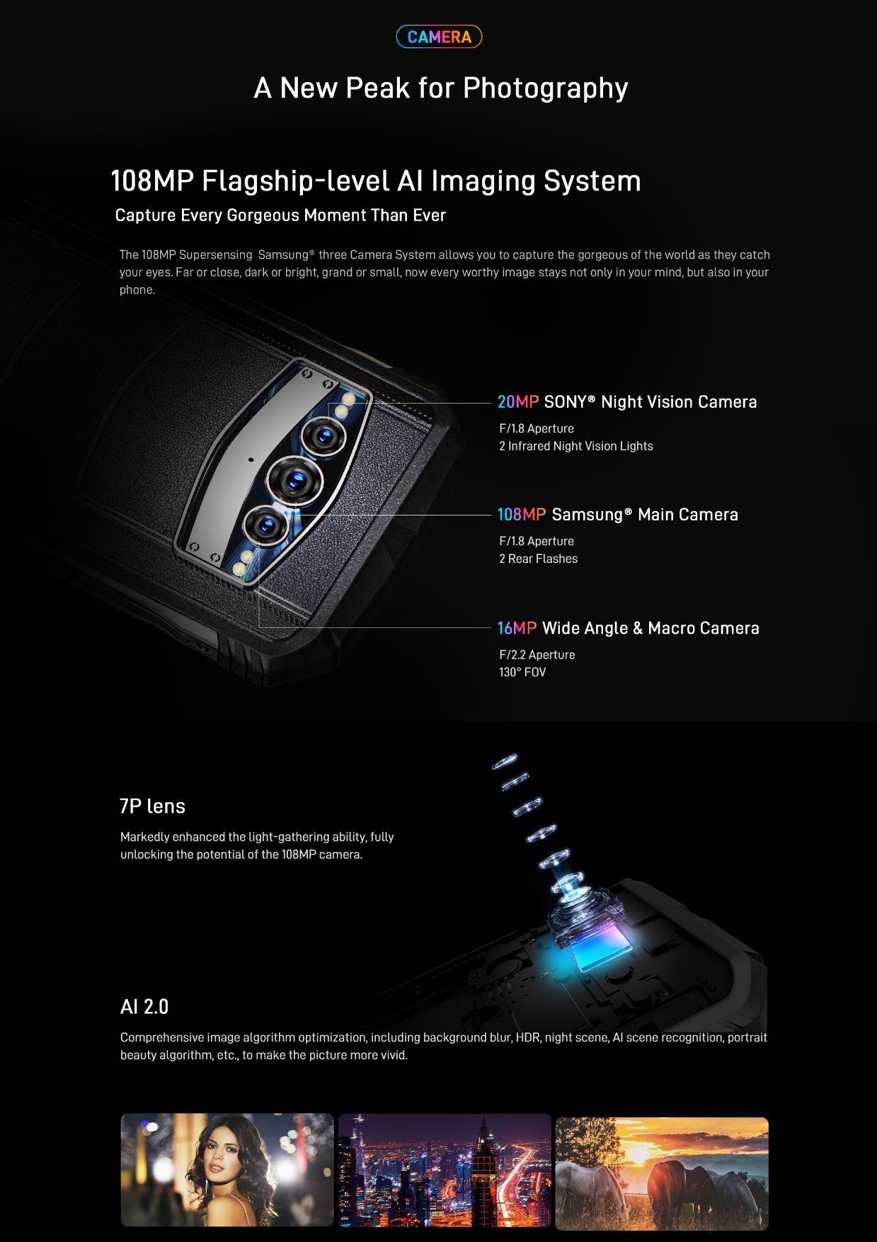 Doogee V30 Android Mobile Body Material: Plastic