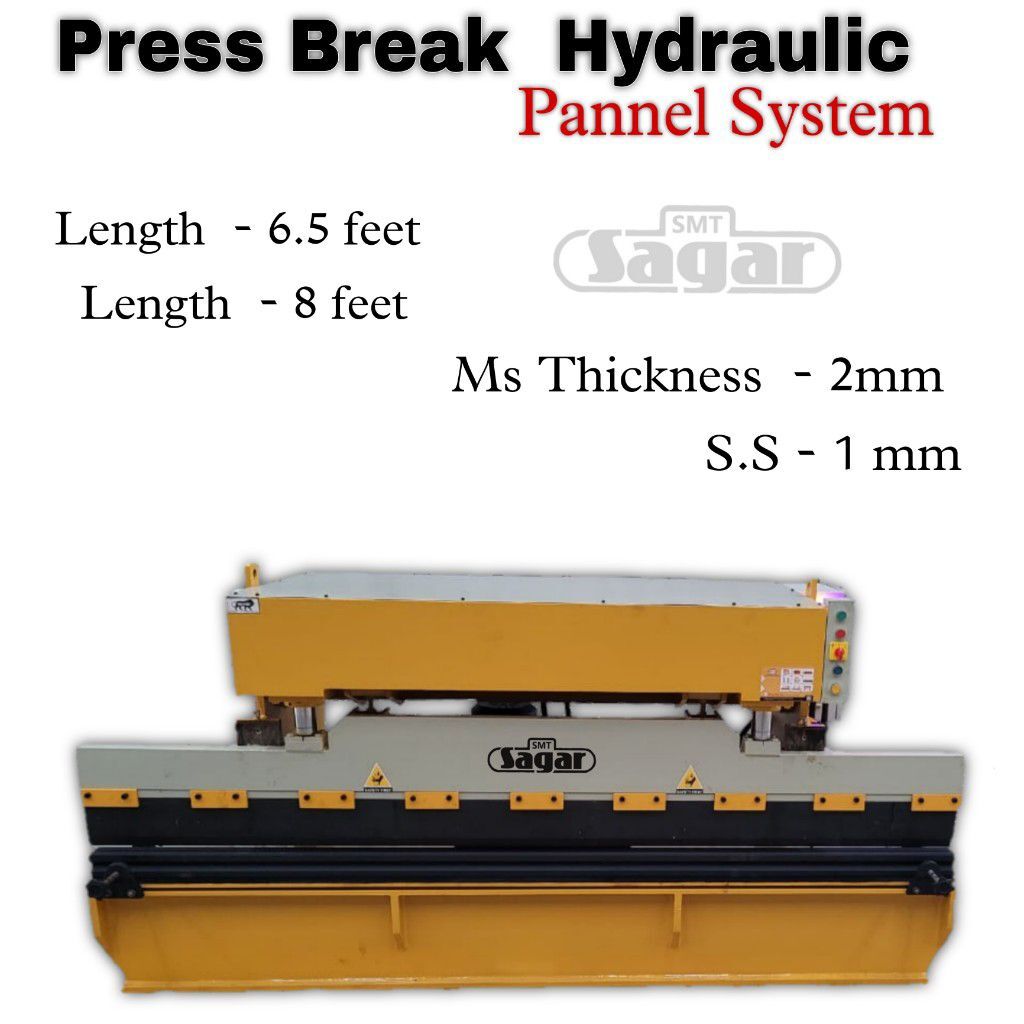 Press Brake - Hydraulic, 6.5-8 Feet Length | Variable Capacity, Lever Type For Sheet Metal Bending And Forming In Industrial Settings