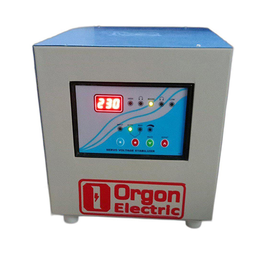 3 Kva Single Phase Servo Voltage Stabilizer - High Efficiency, High Insulation Resistance, Analog Display | Semi-automatic Control System, 12 Months Warranty