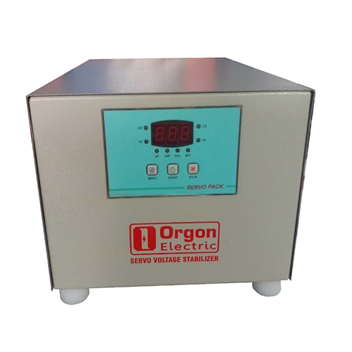 3 Kva Single Phase Servo Voltage Stabilizer - High Efficiency, High Insulation Resistance, Analog Display | Semi-automatic Control System, 12 Months Warranty