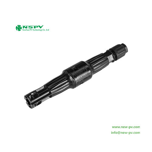 Black Nspv 4f1-15 Solar Fuse Connector 1500vdc Tuv Certified Male Cable End For Overcurrent Protection