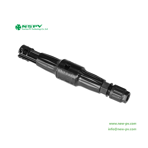 Black Nspv 4f1-15 Solar Fuse Connector 1500vdc Tuv Certified Male Cable End For Overcurrent Protection