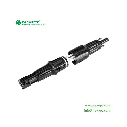 Black Photovoltaic 4f0-15 Solar Fuse Connector 1500vdc With Tuv Female Male End For Solar System Protection
