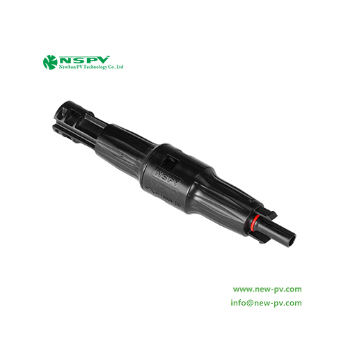 Black Photovoltaic 4f0-15 Solar Fuse Connector 1500vdc With Tuv Female Male End For Solar System Protection