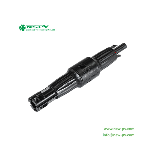 Black Photovoltaic 4f0-15 Solar Fuse Connector 1500vdc With Tuv Female Male End For Solar System Protection