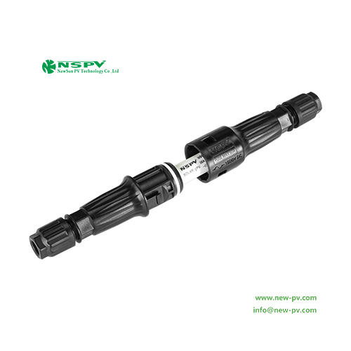Black Nspv 4f2-15 Tuv Certified Detachable Solar Fuse Connector 1500vdc For Solar Y Connector Mc4 Inline Fuse