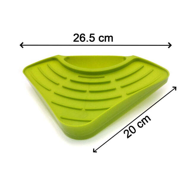 Sink Strainer Basket Corner Kitchen Triangular Multi Functional Drain Shelf (0861)