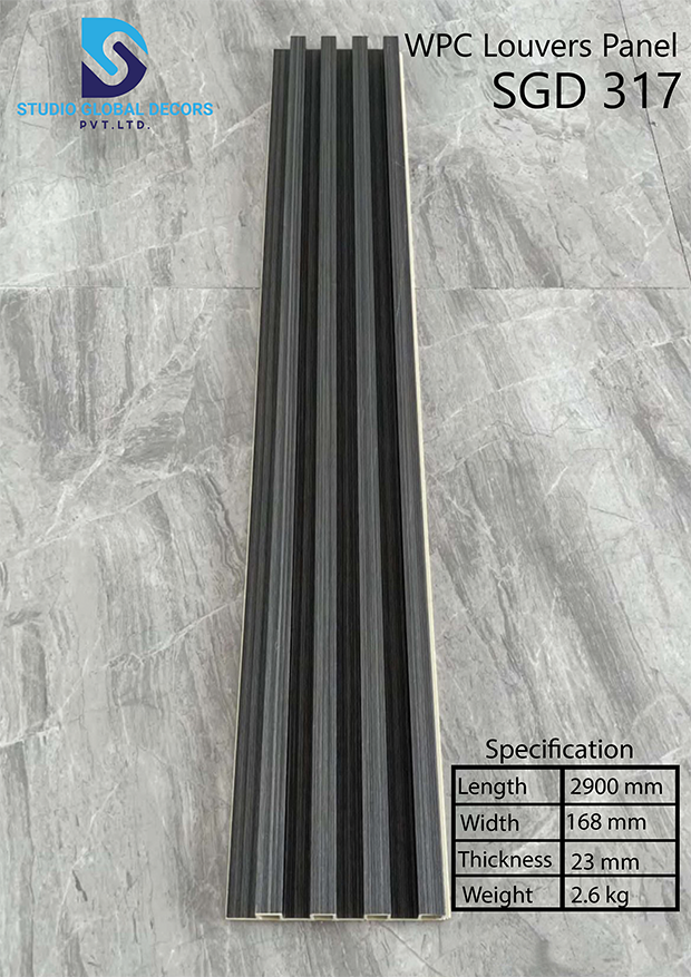 Wpc Louvered Panel Fluted Wall Panels - Color: More Than 50 Designs Available