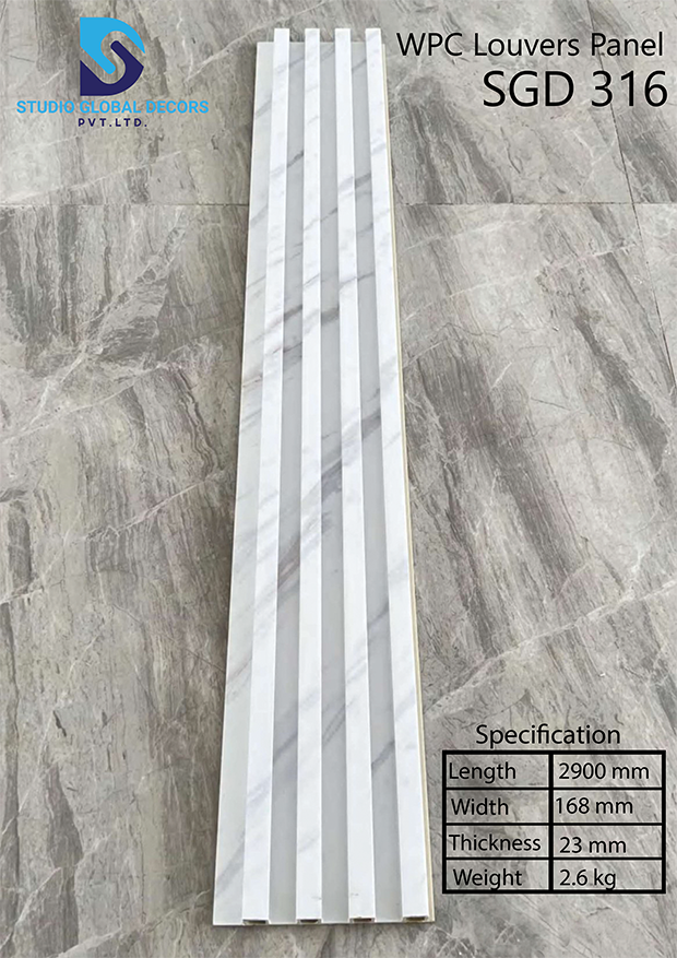 Wpc Louvered Panel Fluted Wall Panels - Color: More Than 50 Designs Available