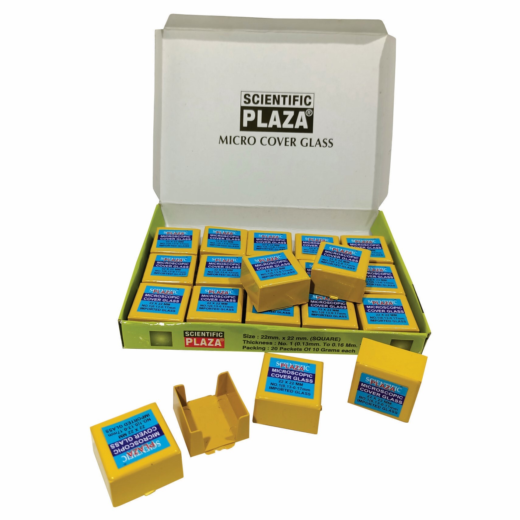 22mm X 22mm Micro Slides Cover Glasses Application: Hospitals/laboratories