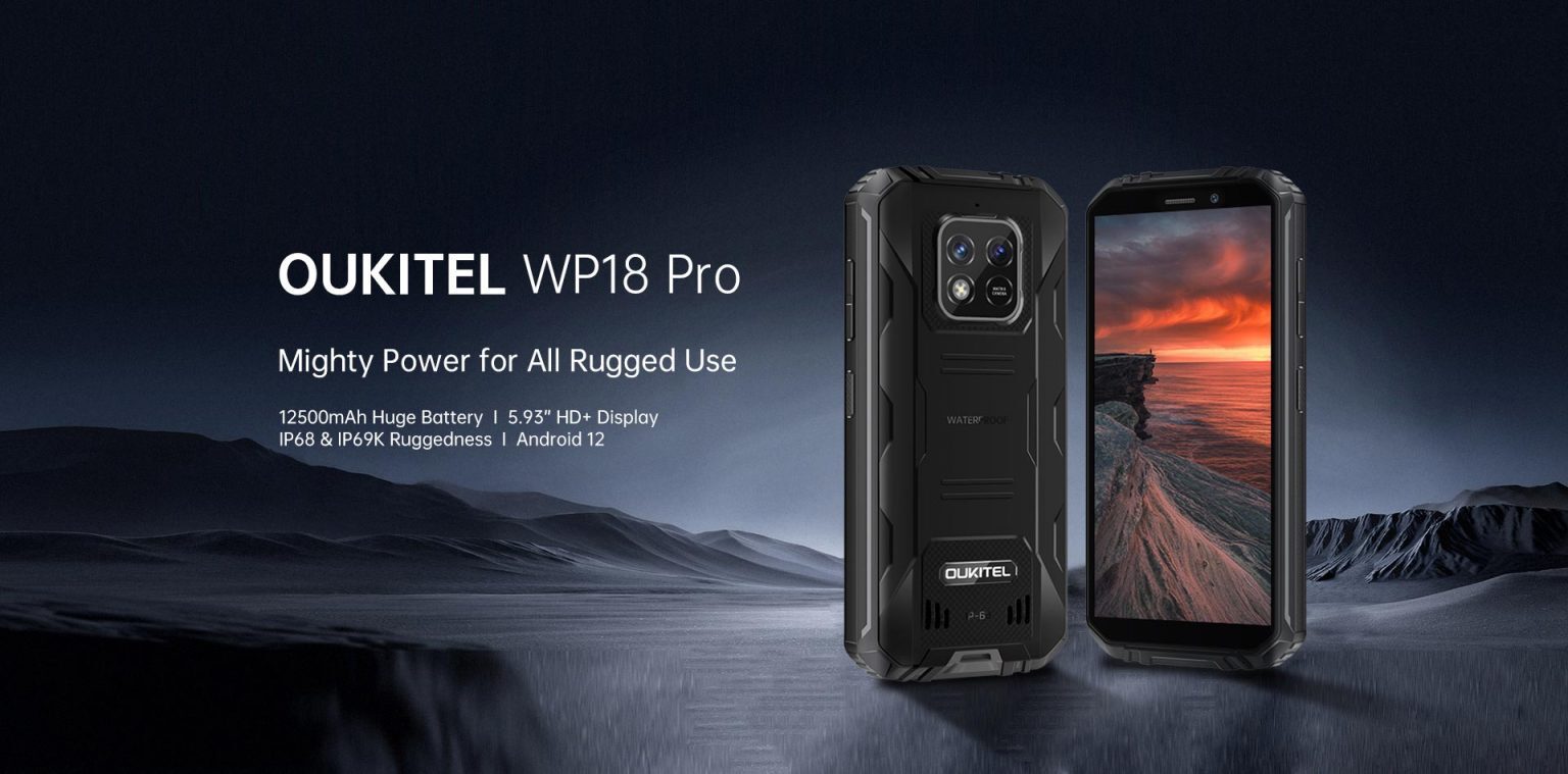 Black Oukitel Mobiles Wp 18 Pro