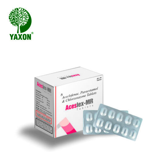 ACECLOFENAC 100 MG, PARACETAMOL 325 MG, CHLORZOXAZONE 250 MG की गोली