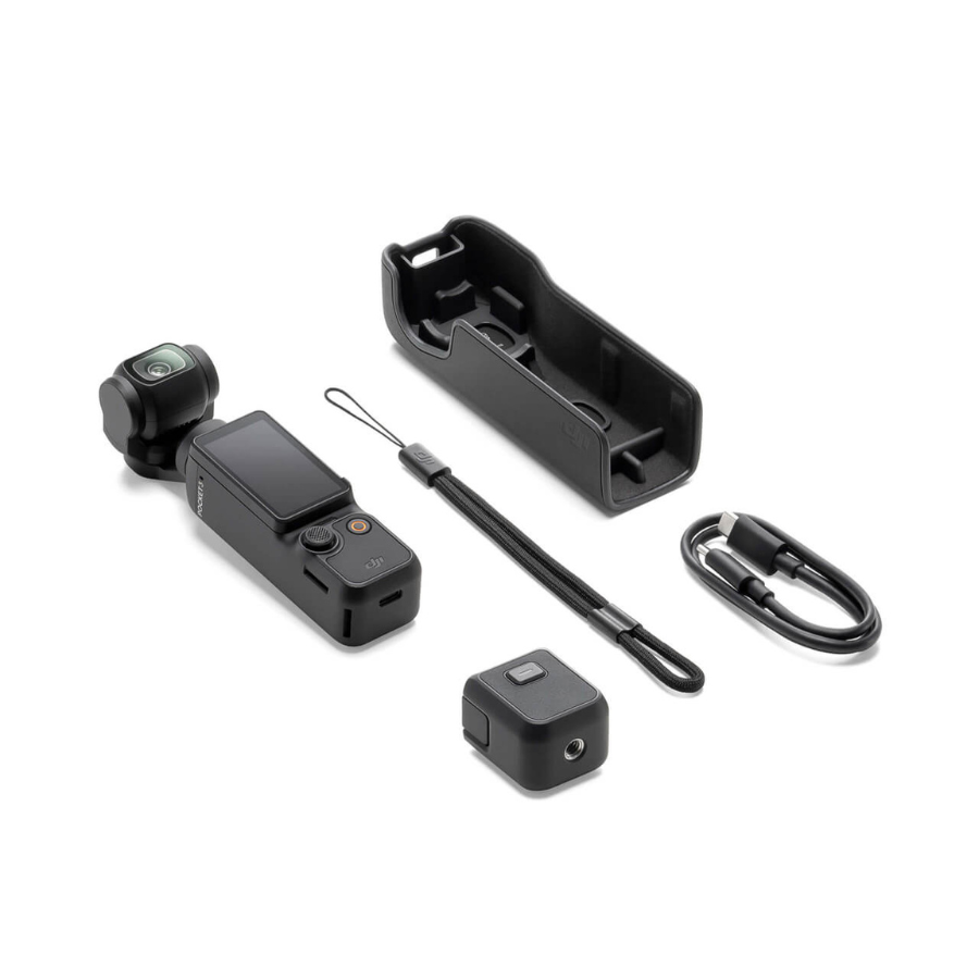 Black Dji Osmo Pocket 3 Action Camera