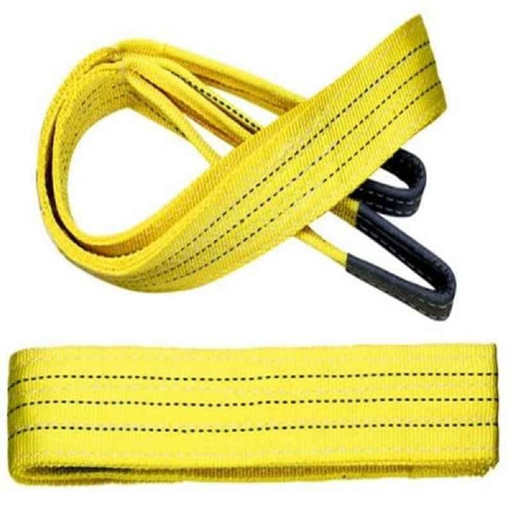 Webbing Sling - 3 Ton X 3 Meter | Polyester Material, Rectangular Shape, 75mm Thickness, All Sizes Available