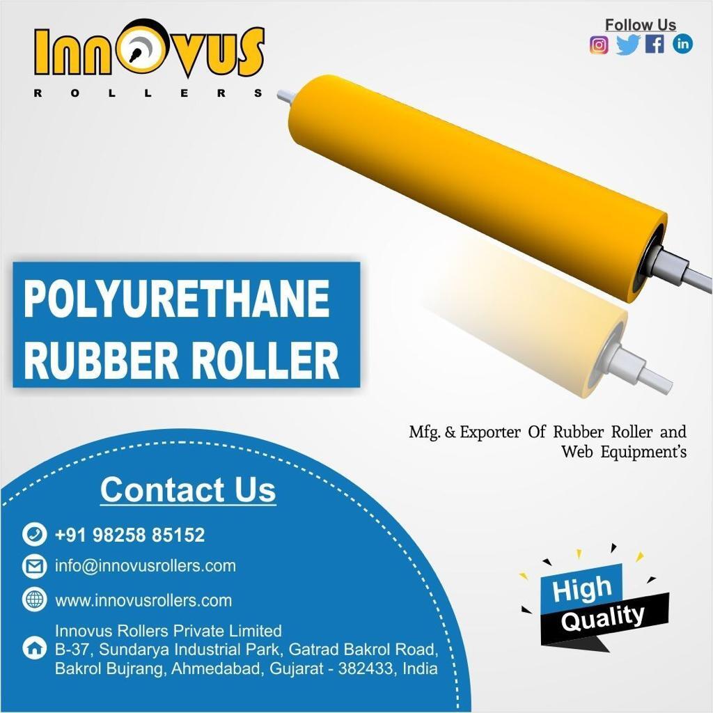Yellow Hot Cast Polyurethane Roller
