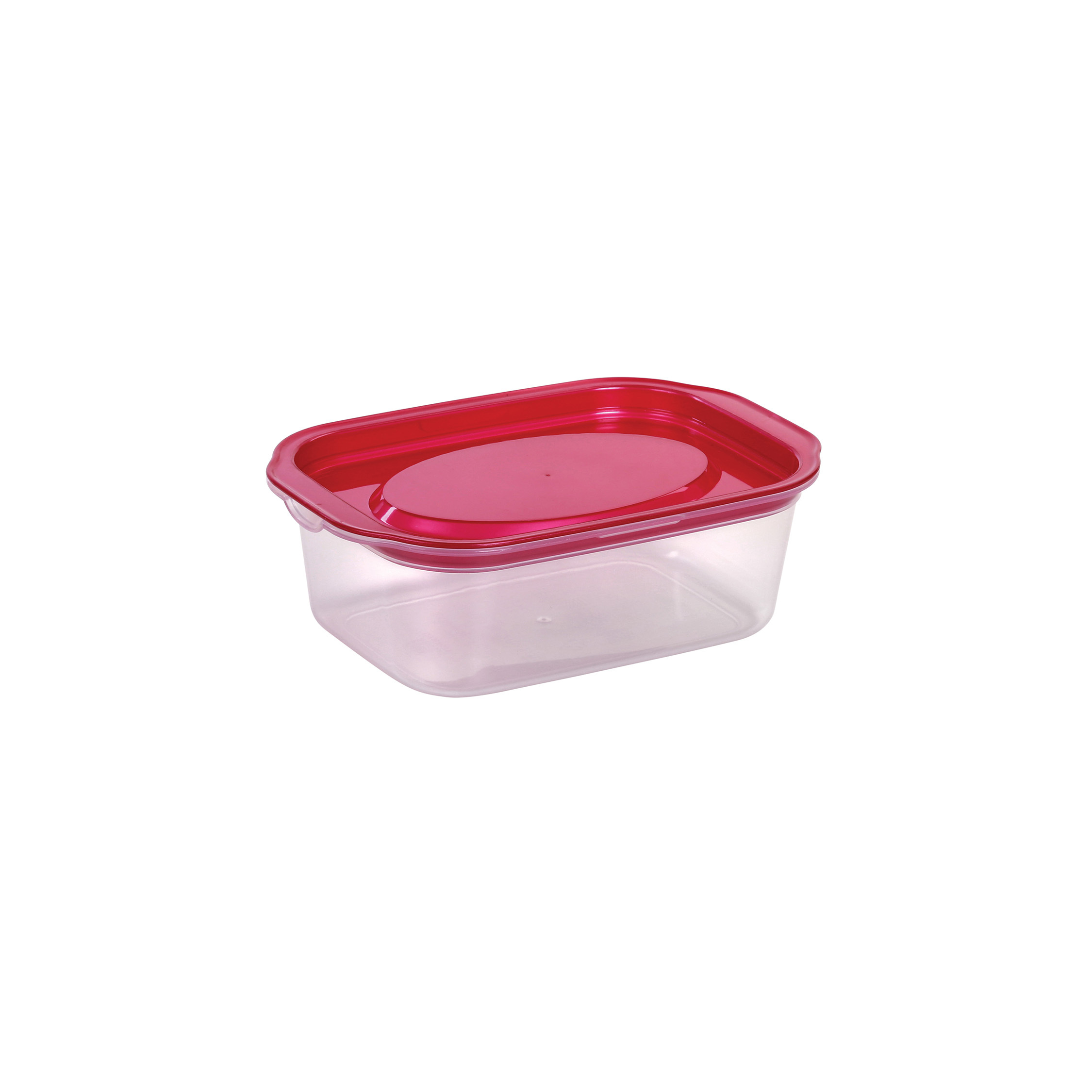 Plastic Airtight Food Short Container - Pp, 165 X 112 X 56 Mm, Bottom-transparent Lid-opaque | Reusable, Bpa Free, Space-saving Design, Food-grade