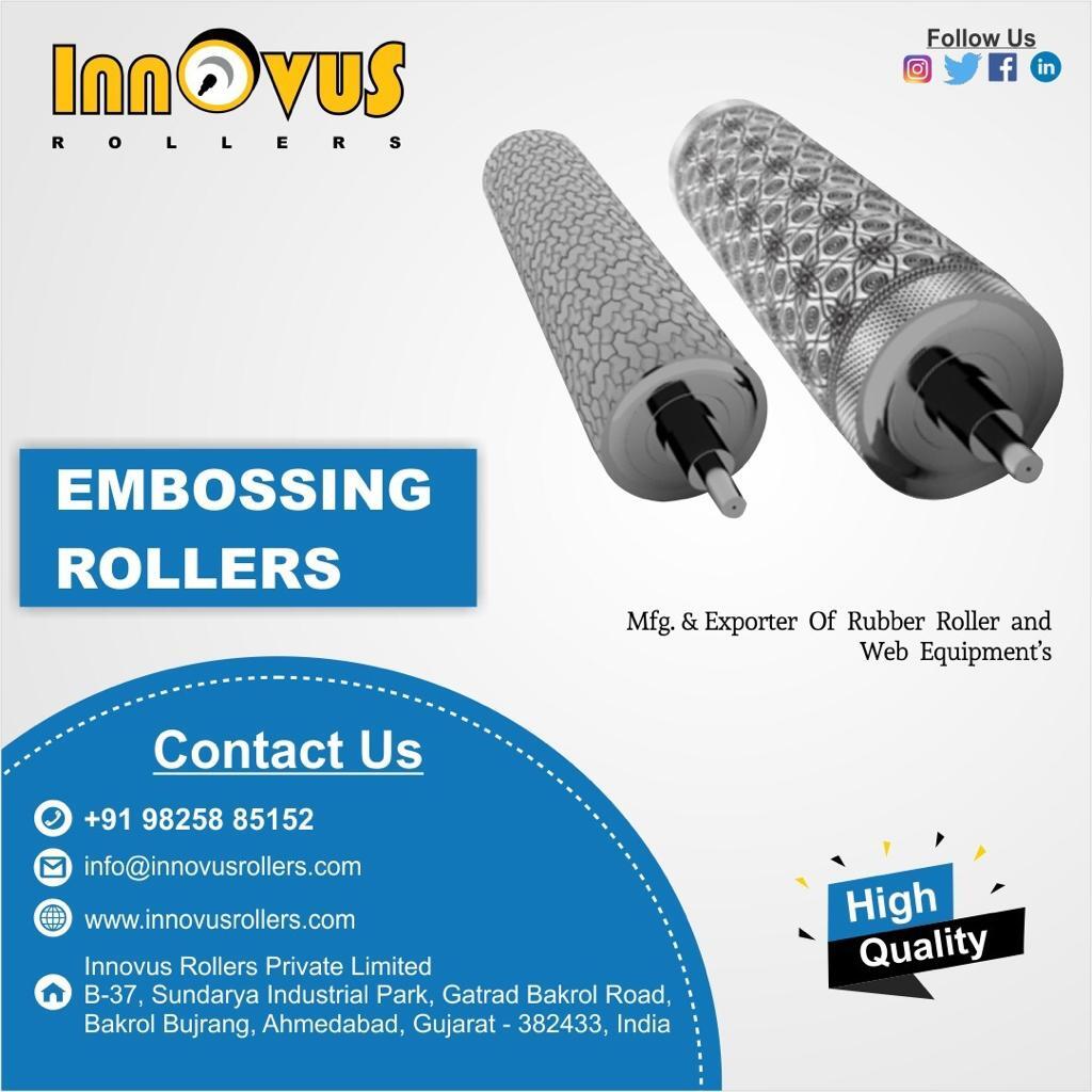 Silver Male Female Embossing Roller