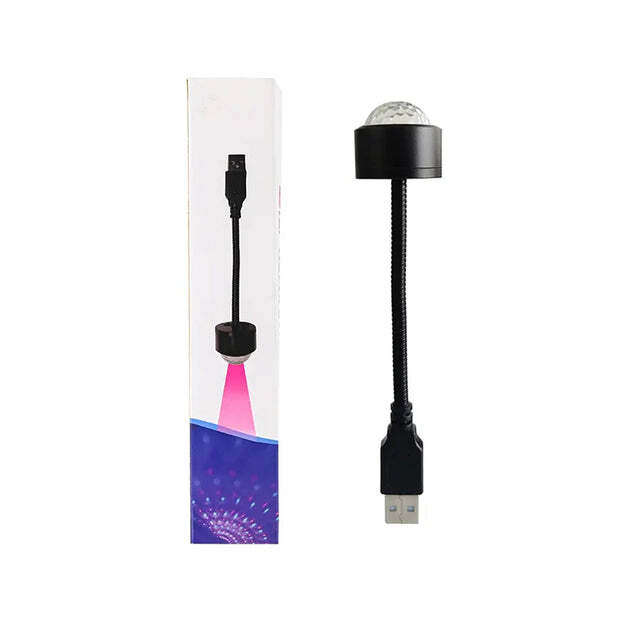 Usb Star Night Light Projector And Mini Disco Ball Light (7397)
