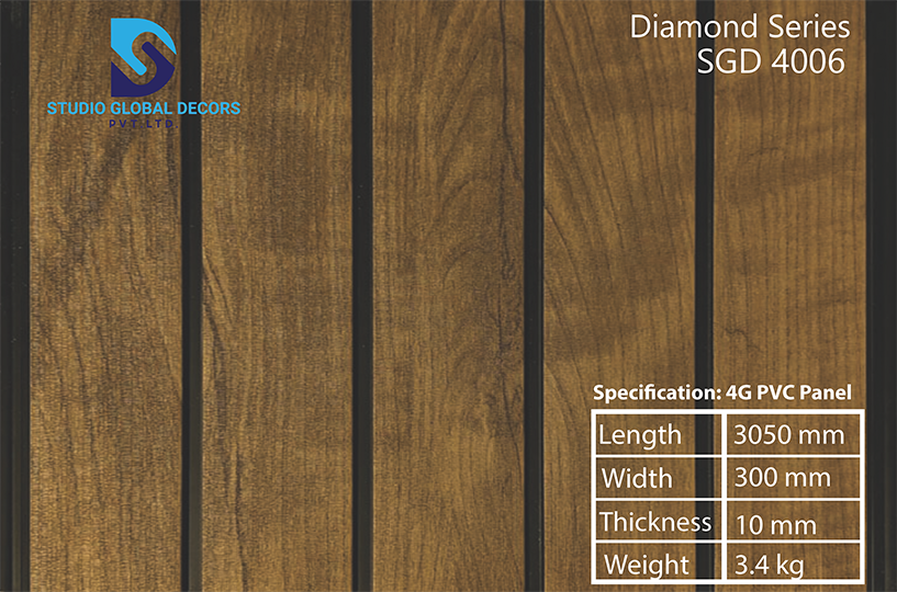 Decorative Pvc Wall Panel - 10x1 Feet | High-quality, More Than 50 Color Designs, Moisture & Fire Resistant, Ideal For Homes, Offices, Hotels, And Restaurants
