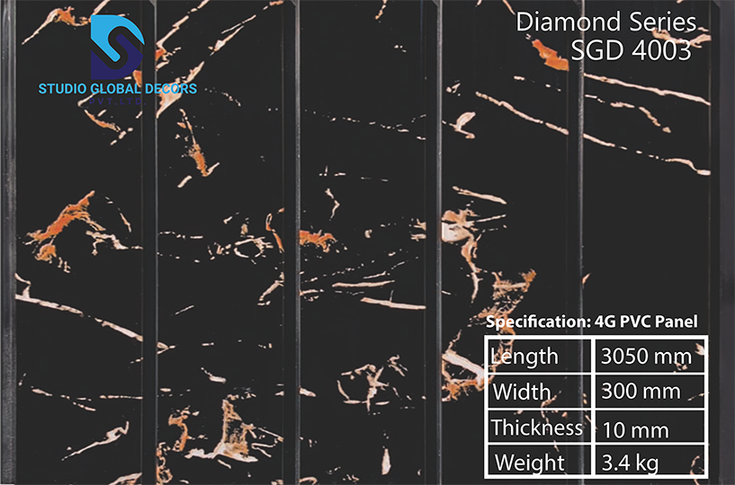Decorative Pvc Wall Panel - 10x1 Feet | High-quality, More Than 50 Color Designs, Moisture & Fire Resistant, Ideal For Homes, Offices, Hotels, And Restaurants
