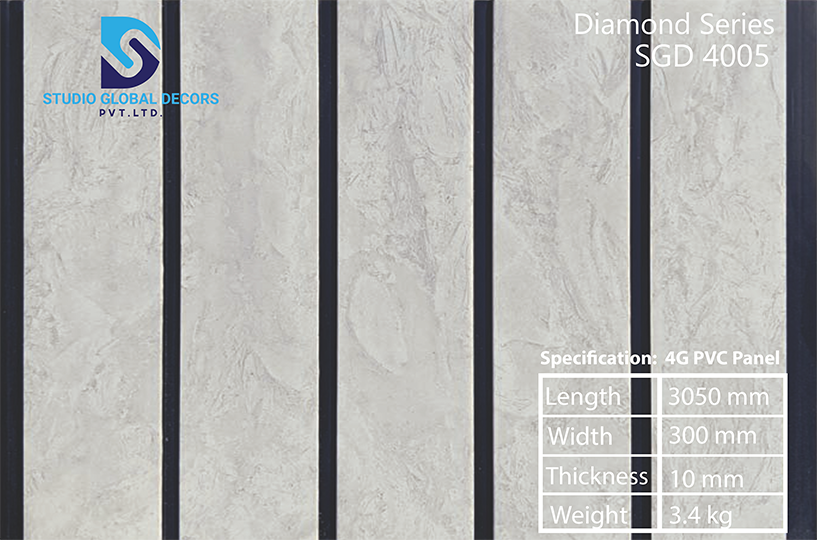 Decorative Pvc Wall Panel - 10x1 Feet | High-quality, More Than 50 Color Designs, Moisture & Fire Resistant, Ideal For Homes, Offices, Hotels, And Restaurants