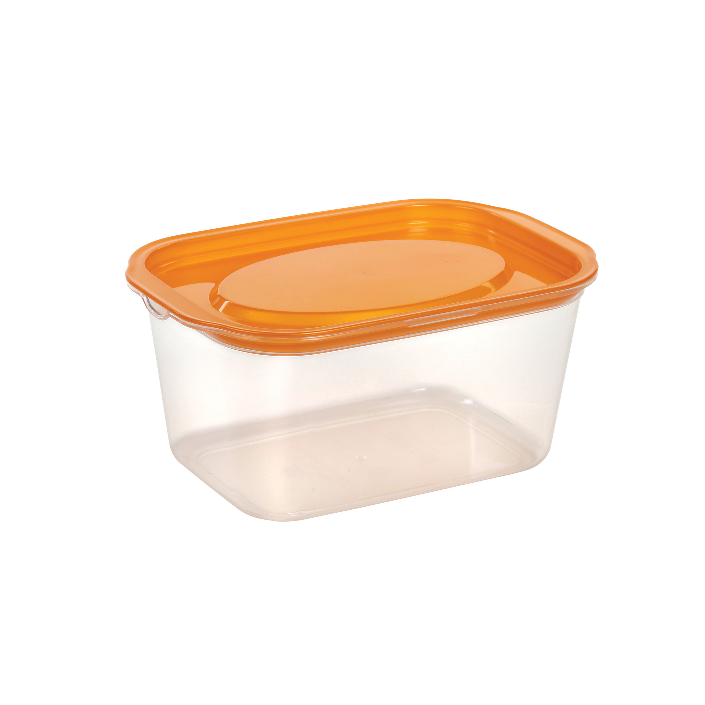 Plastic Airtight Food Storage Tall Container - 1500 Ml, Size: 203 X 139 X 95 Mm, Color: Clear Bottom & Opaque Lid, Features: Bpa Free, Microwave Safe, Eco-friendly, Nontoxic