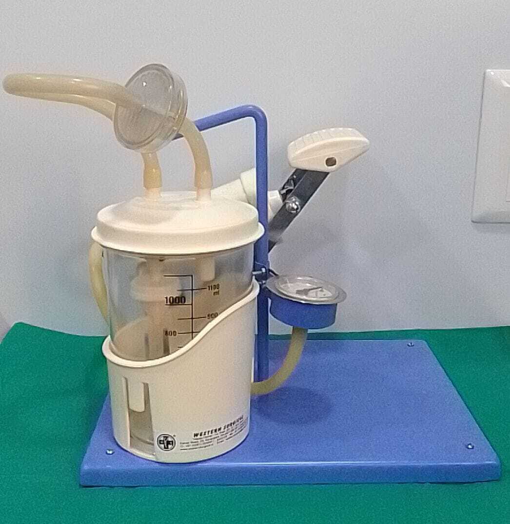 Foot Suction Imported - Stainless Steel, 1500ml Polycarbonate Jar With Abs Lid, 5kg Weight | Heavy Piston Pump, Non-collapsible Tubing, Suitable For Clinics And Home Healthcare