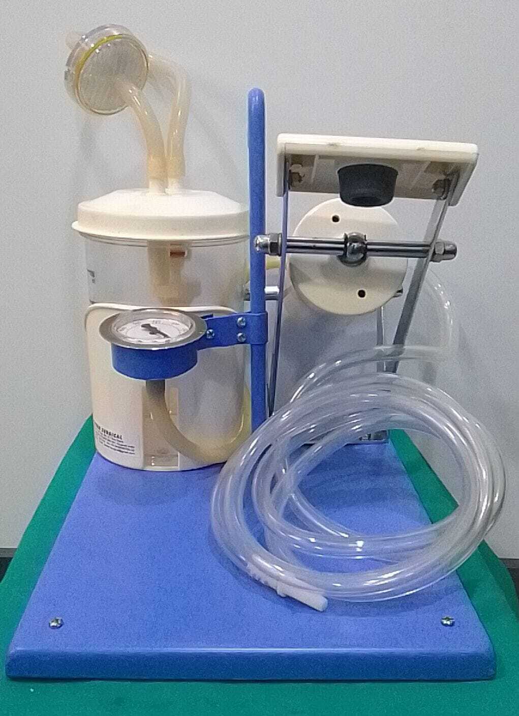 Foot Suction Imported - Stainless Steel, 1500ml Polycarbonate Jar With Abs Lid, 5kg Weight | Heavy Piston Pump, Non-collapsible Tubing, Suitable For Clinics And Home Healthcare