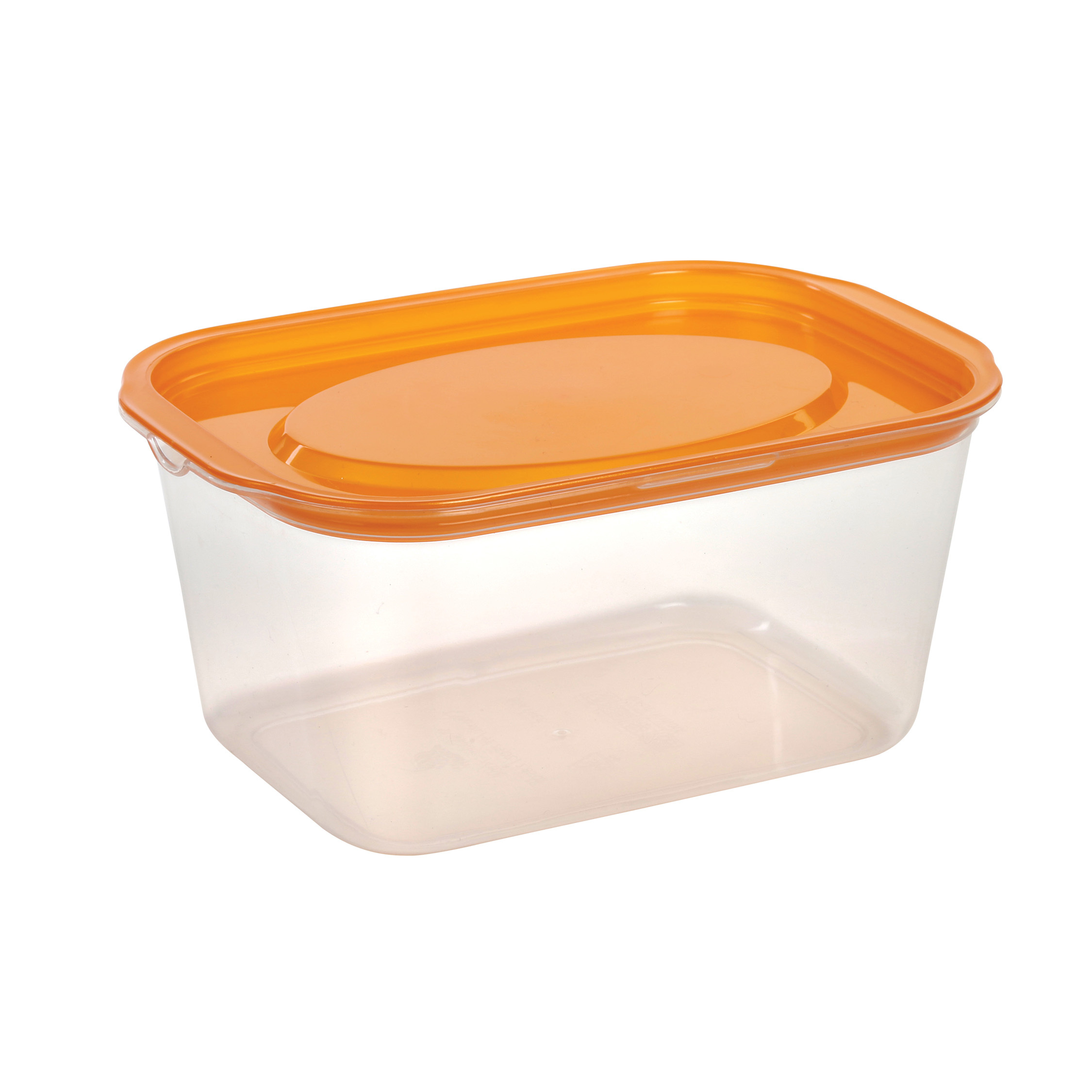 Plastic Airtight Food Storage Tall Container - Polypropylene, 241 X 167 X 113 Mm, Clear Bottom And Opaque Lid | Microwave Safe, 2700 Ml Capacity, Stackable Design