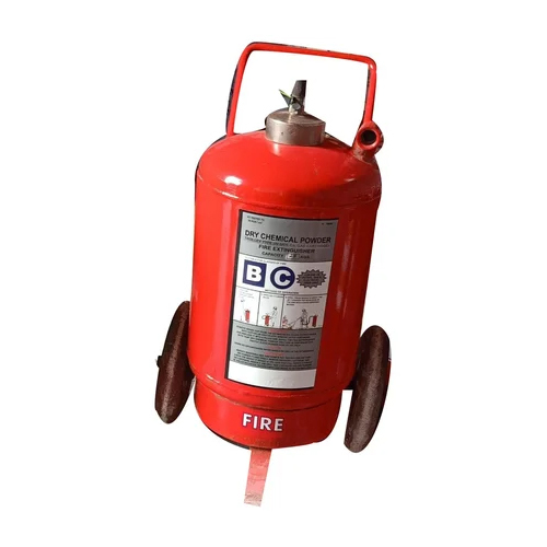 Dry Powder Fire Extinguisher - Stainless Steel, Red Finish | Reliable Protection Equipment with Warranty