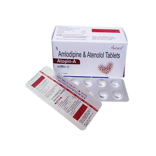 Amlodipine and Atenolol Tablets - Dosage As Suggested, General Medicines in Tablet Form with Storage Instructions for Dry Place