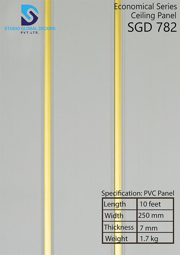 Golden Line Pvc Wall Panel - Color: More Than 50 Designs Available