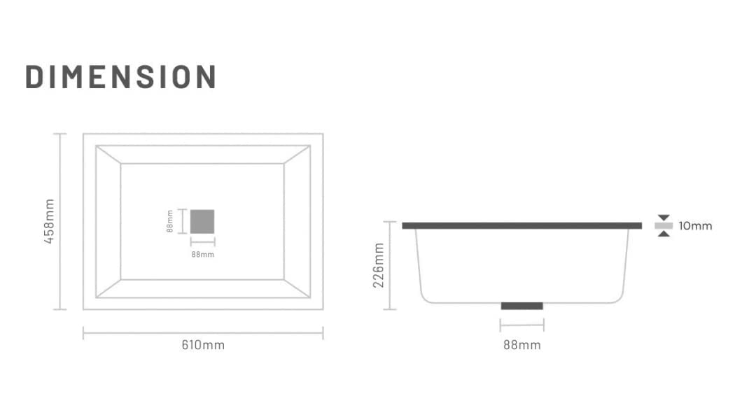 Any Color Kitchen Quartz Sink