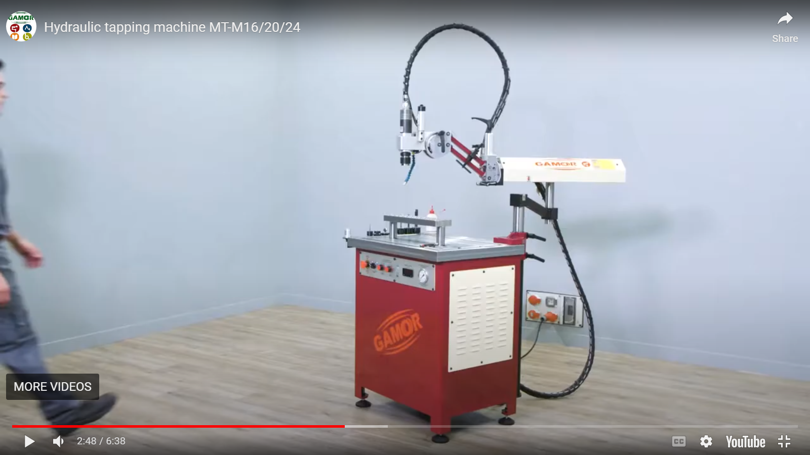 Hydraulic Swing Arm Tapping Machine Body Material: Stainless Steel