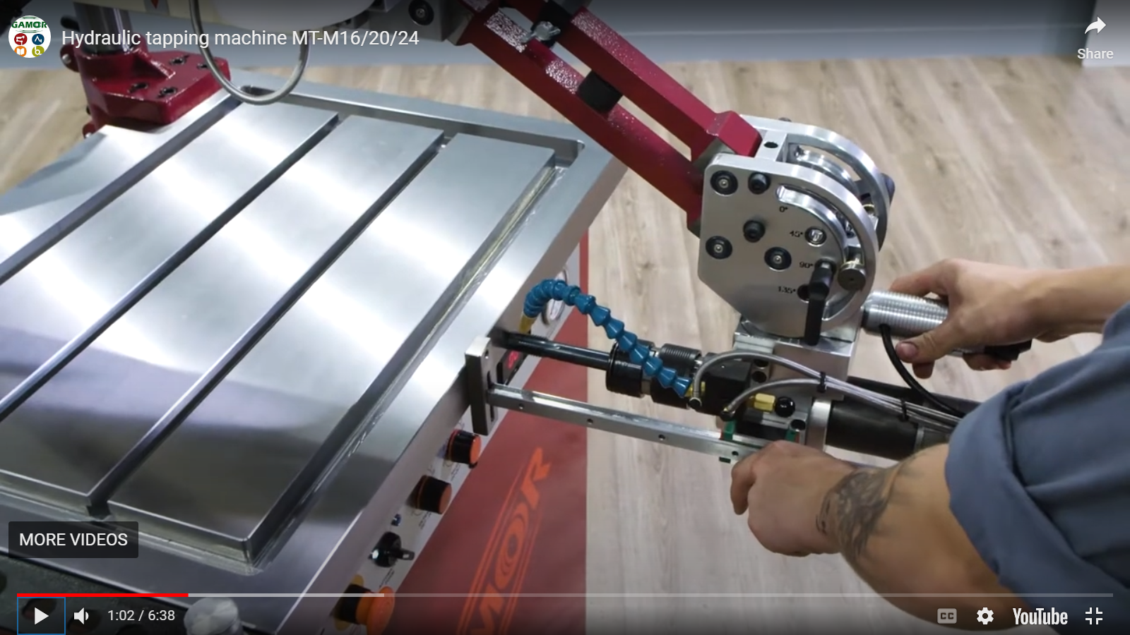 Hydraulic Automatic Tapping Machine - 1275x1000x275 Mm, Red | High Precision, Real-time Data Display, Ergonomic Design, M2 To M20 Tapping Capacity