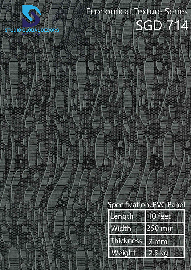 Printed Pvc Wall Panel - 10ft X 250mm | High Quality, 50+ Design Options, Lightweight At 2.5kg