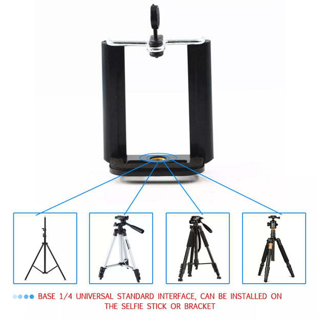 Mobile Holder Attachment For Selfie Stick And Mobile Tripods (7338)