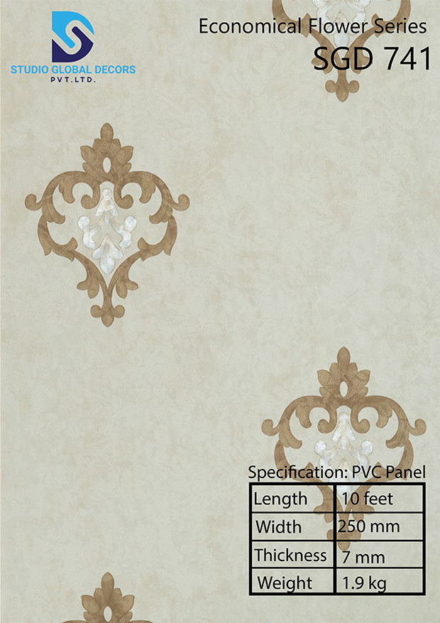 Pvc Wall Panel Flower - Color: More Than 50 Designs Available