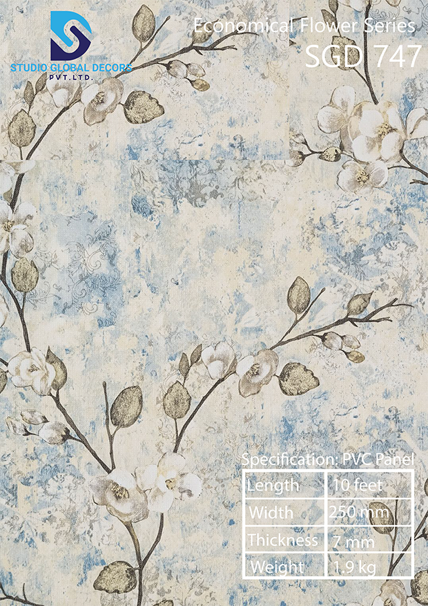 Pvc Wall Panel Flower - Color: More Than 50 Designs Available