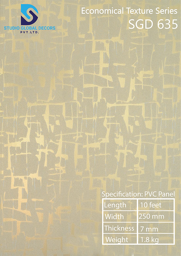 Pvc Texture Wall Panel - Color: More Than 50 Designs Available
