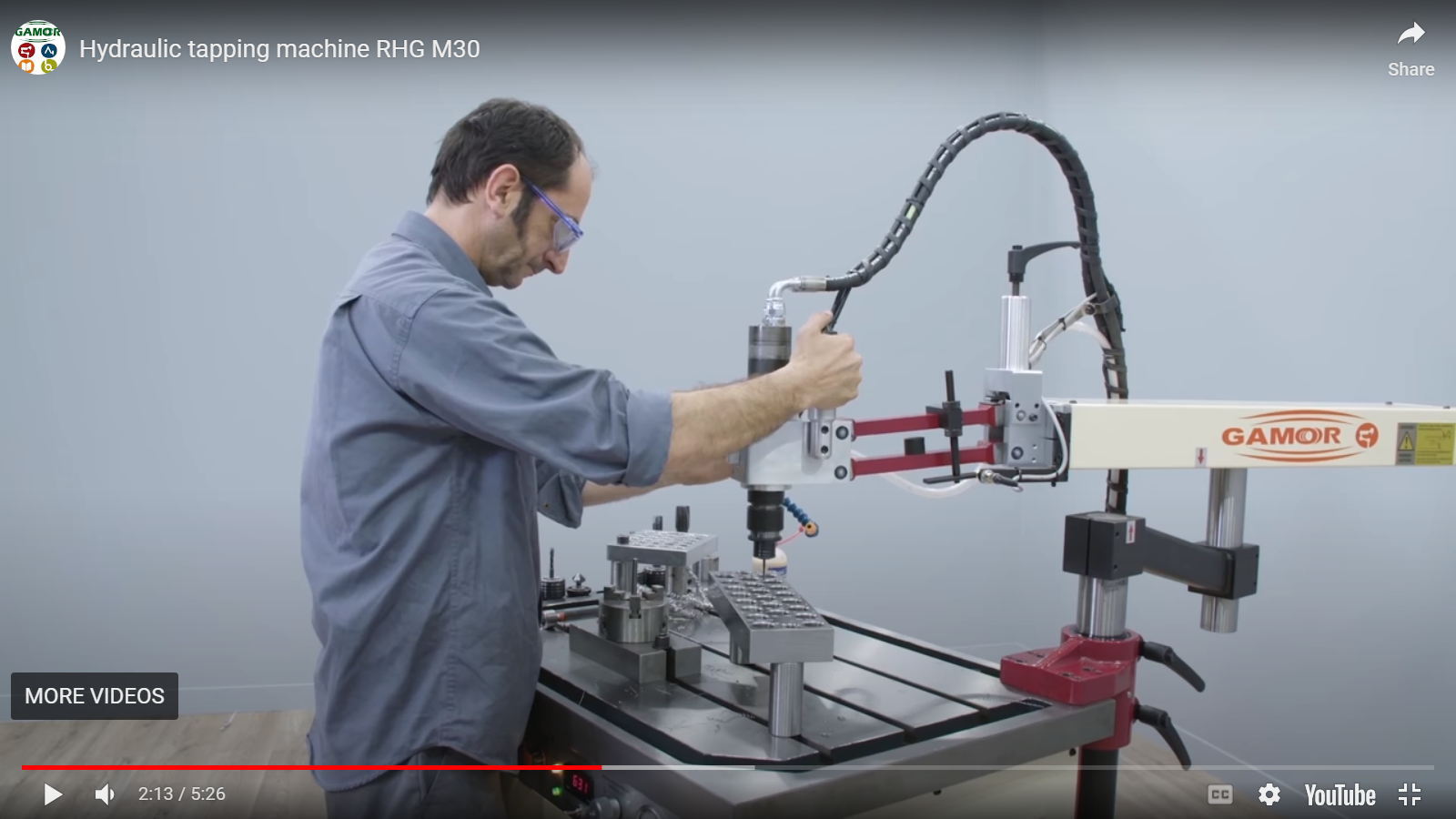 Hydraulic Arm Tapping Machine Rhg M45 Model - Body Material: Steel