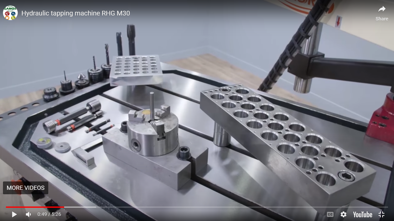 Hydraulic Arm Tapping Machine Rhg M45 Model - Body Material: Steel